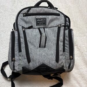 Eddie Bauer Gray Baby Bag Backpack